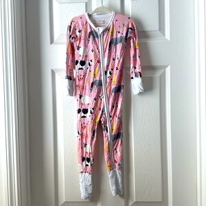 Little Sleepies Pink Farm Animals Zippy